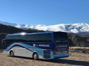 autobus fondo nieve