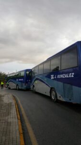 buses en fila